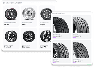Compatible wheels and tires
